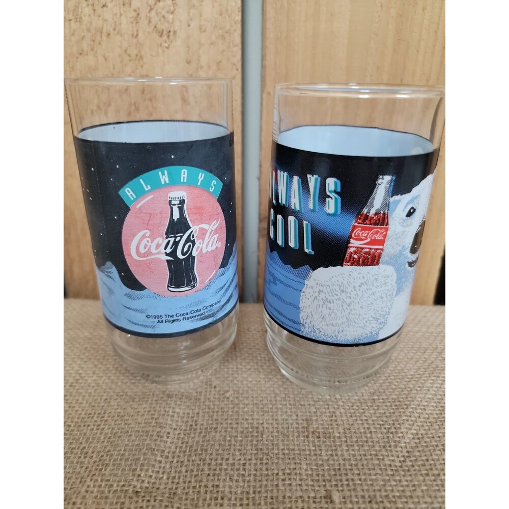 Pair Of Coca Cola Always Cool Glasses